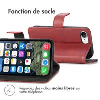 imoshion Étui de téléphone portefeuille Luxe iPhone SE 4 - Rouge