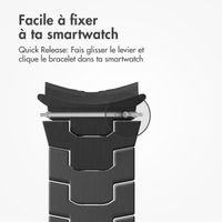 Accezz Bracelet Steel Samsung Galaxy Watch 4 / 5 / 6 / 7 / FE (20 mm) - Noir
