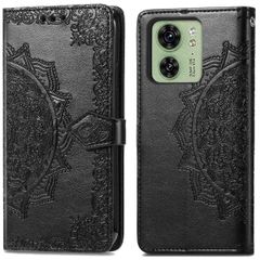 imoshion Etui de téléphone portefeuille Mandala Motorolo Edge 40 - Noir