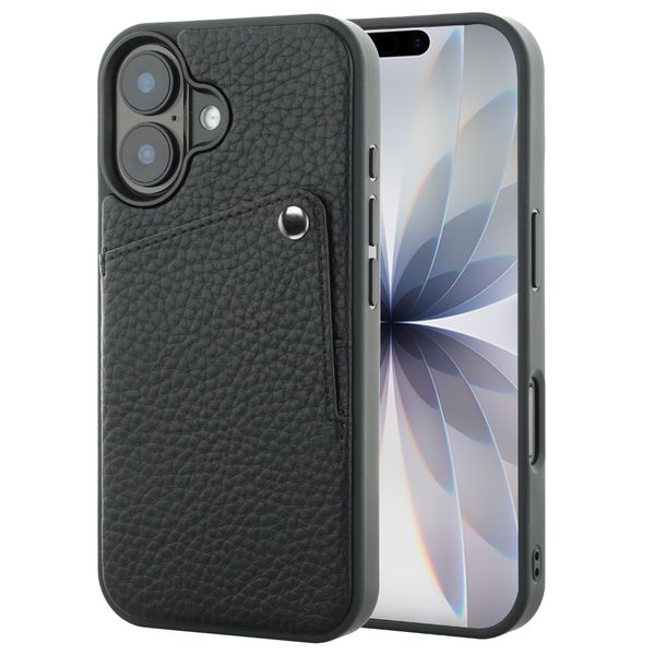 Selencia Coque Riva avec porte-cartes Apple iPhone 17 - Noir