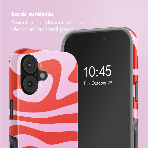 Selencia Coque arrière Vivid avec MagSafe Apple iPhone 17 - Dream Swirl Pink