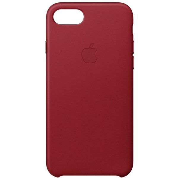 Apple Coque Leather iPhone SE (2022 / 2020) / 8 / 7 - Red