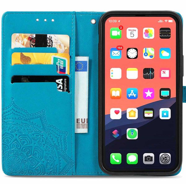 imoshion Etui de téléphone portefeuille Mandala iPhone 13 Pro - Turquoise