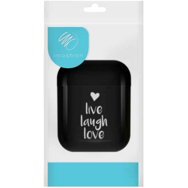 imoshion Coque Hardcover Design Apple AirPods 1 / 2 - Live Laugh Love