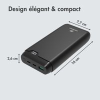 imoshion Batterie externe - 27.000 mAh - Quick Charge et Power Delivery - 30W - Noir