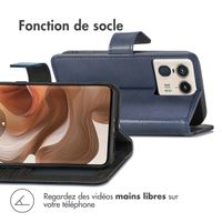 imoshion Étui de télephone portefeuille Motorola Edge 50 Ultra - Bleu foncé