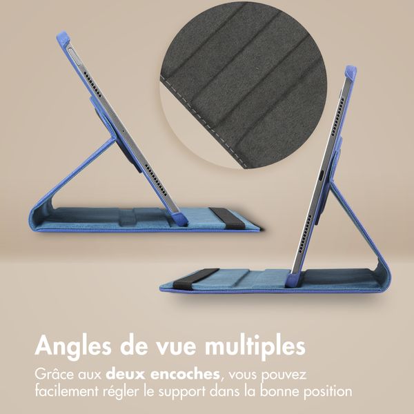 imoshion Coque tablette rotatif à 360° Lenovo Tab M10 5G - Bleu foncé