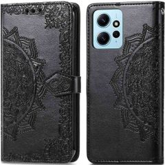 imoshion Etui de téléphone portefeuille Mandala Xiaomi Redmi Note 12 (4G) - Noir