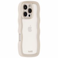 Holdit Coque Wavy Apple iPhone 16 Pro Max - Transparent / Light Beige