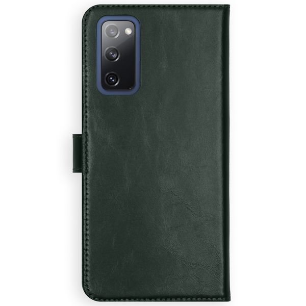 Selencia Étui portefeuille en cuir véritable Samsung Galaxy S20 FE - Vert
