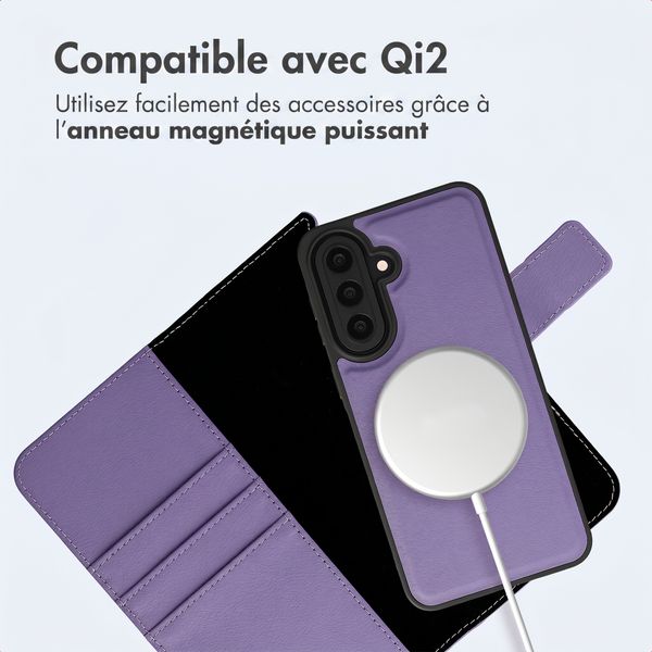 imoshion Étui portefeuille luxe 2-en-1 amovible Samsung Galaxy A57 (5G) - Violet