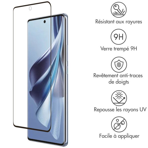 Accezz Protection d'écran en verre trempé Full Cover Oppo Reno 10 / 10 Pro - Transparent