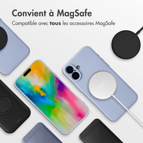 imoshion Coque Couleur avec MagSafe Apple iPhone 16 - Lila / Lilac