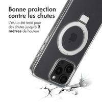 Accezz Coque Ring Stand avec MagSafe Apple iPhone 15 Pro Max - Transparent
