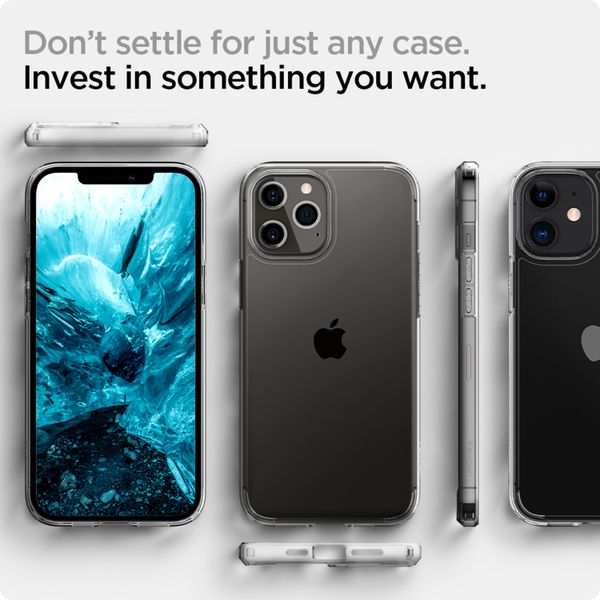 Spigen Coque Ultra Hybrid Apple iPhone 12 (Pro) - Transparent