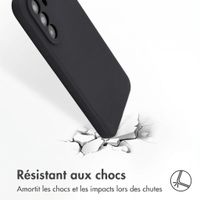 Accezz Coque Liquid Silicone Samsung Galaxy A37 (5G) - Noir