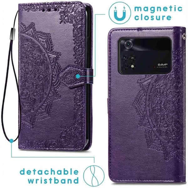 imoshion Etui de télephone Mandala Xiaomi Poco M4 Pro 5G - Violet