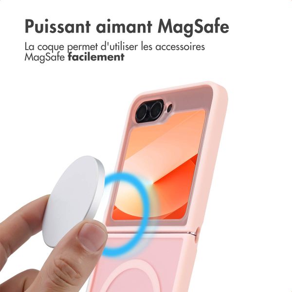 imoshion Coque Color Guard avec MagSafe Samsung Galaxy Z Flip 6 - Rose clair