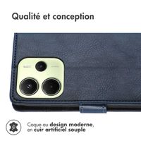 imoshion Étui de télephone portefeuille Xiaomi Redmi Note 14 (4G) - Bleu foncé