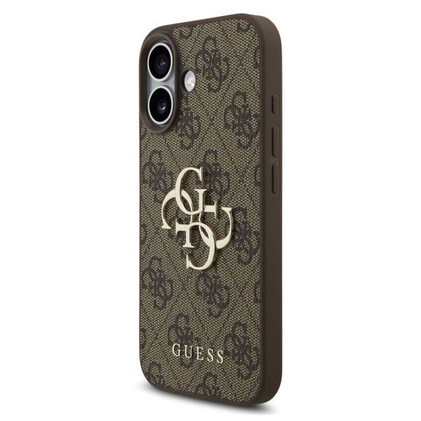 Guess Coque 4G Metal Logo Backcover Apple iPhone 17 - Marron