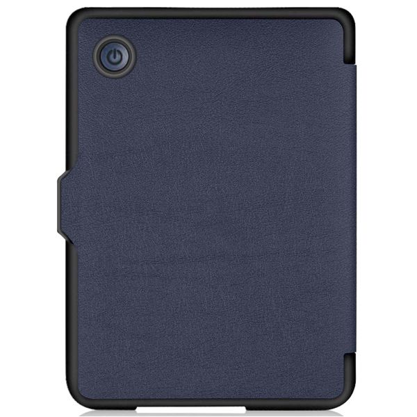 imoshion Étui de liseuse portefeuille Slim Hard Kobo Clara 2E / Tolino Shine 4 - Bleu foncé