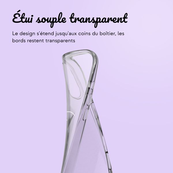 Coque personnalisée avec un cœur élégant iPhone 16 - Transparent