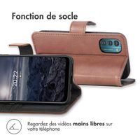 imoshion Étui de téléphone portefeuille Luxe Nokia G11 / G21 - Brun