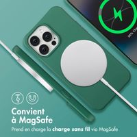 imoshion Coque arrière Color avec cordon amovible et MagSafe Apple iPhone 14 Pro Max - Vert foncé