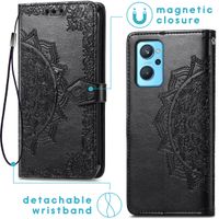 imoshion Etui de téléphone portefeuille Mandala Realme 9i - Noir