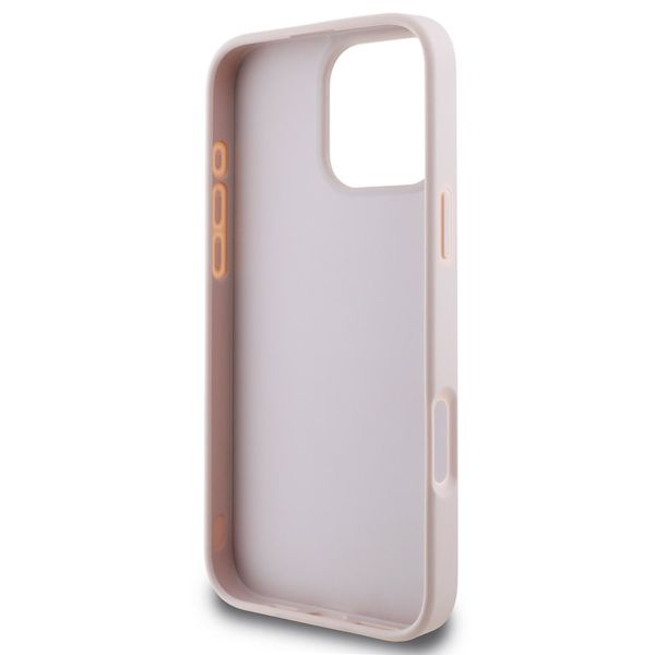 Guess Coque 4G Metal Logo Backcover Apple iPhone 16 Pro - Rose
