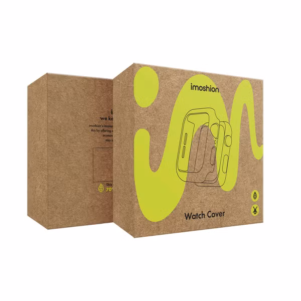 imoshion Coque rigide à couverture complète Apple Watch Series 7 / 8 / 9 - 41 mm - Noir