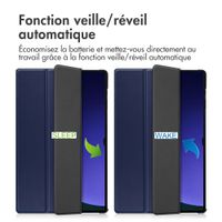 imoshion Coque tablette Trifold Samsung Galaxy Tab S10 Ultra / Tab S9 Ultra - Bleu foncé