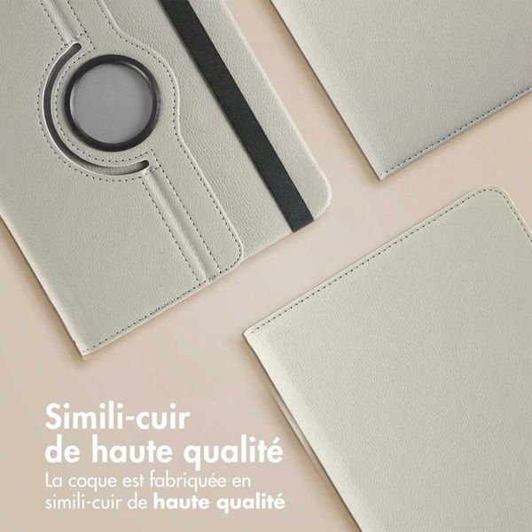 imoshion Coque tablette rotatif à 360° Apple iPad 6 (2018) 9.7 pouces / iPad 5 (2017) 9.7 pouces - Gris