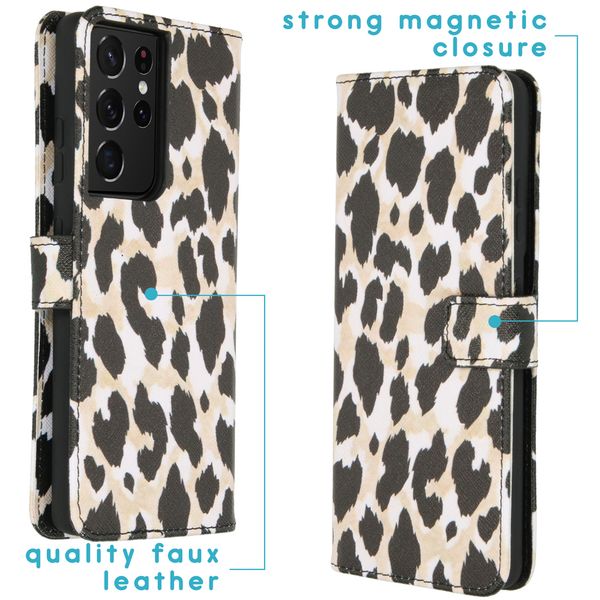 imoshion Coque silicone design Galaxy S21 Ultra - Golden Leopard