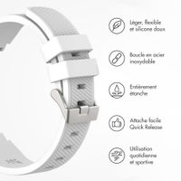 imoshion Bracelet en silicone souple - Connexion universelle 22 mm - Blanc