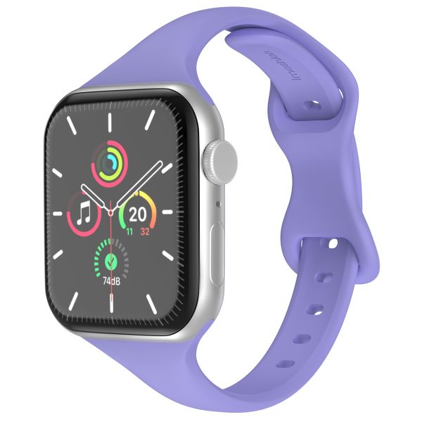 imoshion Bracelet en silicone fin Apple Watch Series 1-9 / SE (38/40/41 mm) | Series 10 (42 mm) - Lilas