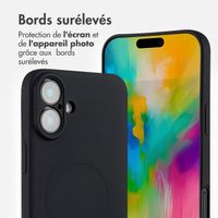 imoshion Coque Couleur avec MagSafe Apple iPhone 16 - Noir