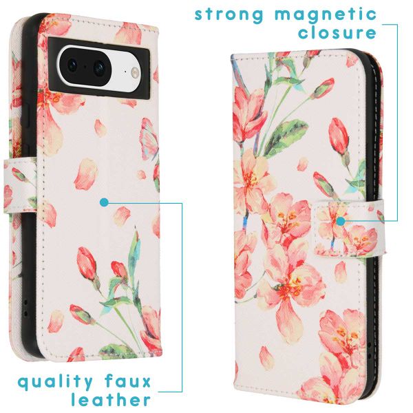 imoshion Coque silicone design Google Pixel 8 - Blossom Watercolor