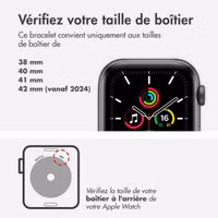 Apple Bracelet Boucle unique en Silicone Apple Watch | 38/40/41/42 mm - Taille 5 - Gingembre