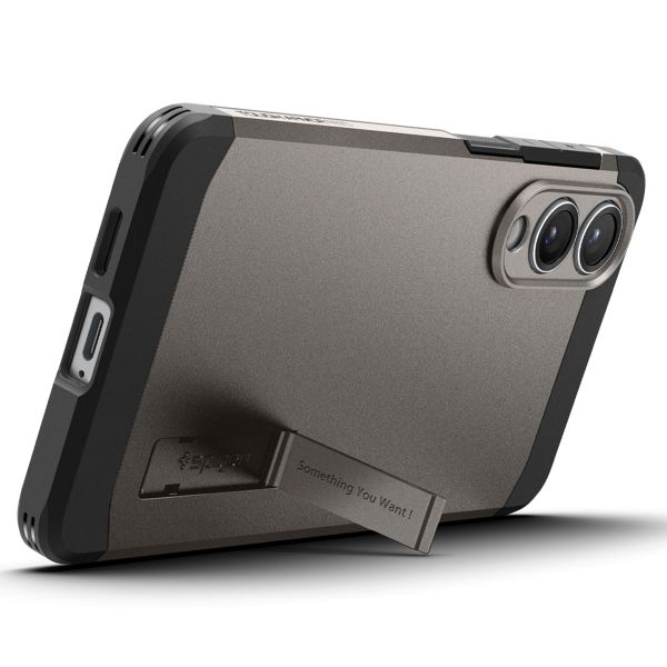 Spigen Coque Tough Armor MagSafe Samsung Galaxy S25 Edge - Gunmetal
