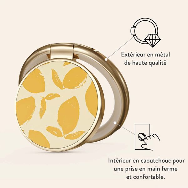 Burga Ringholder Gold - Bague téléphone - Lemon Tart