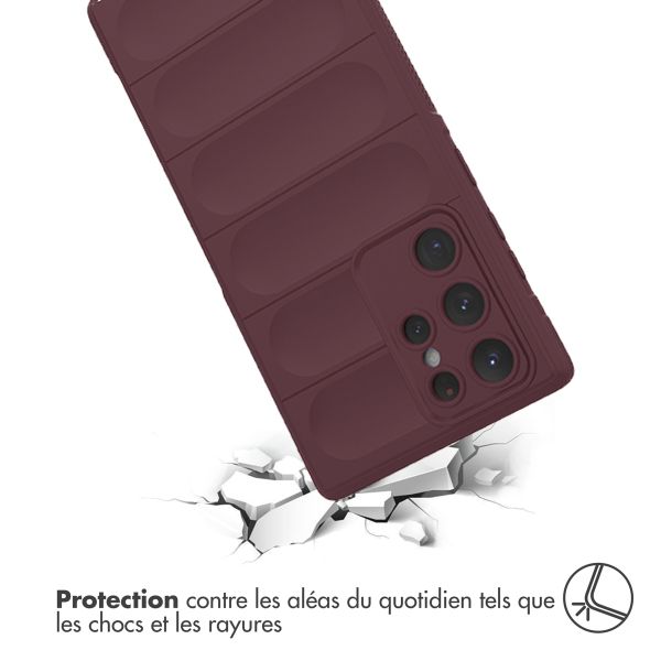 imoshion Coque arrière EasyGrip Samsung Galaxy S22 Ultra - Aubergine