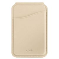 Coehl Porte-cartes MagSafe avec miroir et support - Cream