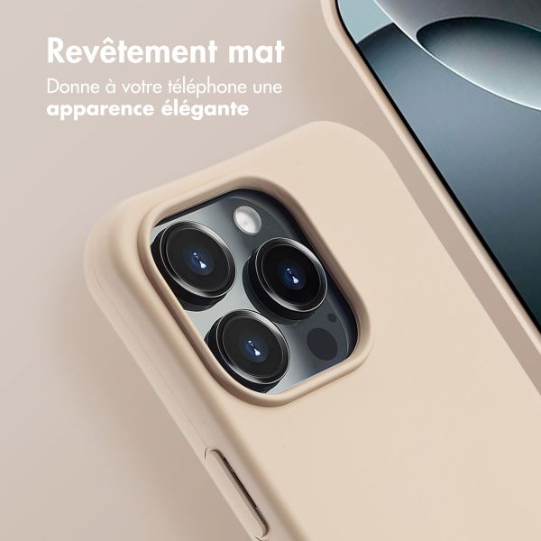 imoshion Coque arrière Color avec cordon amovible et MagSafe Apple iPhone 16 Pro Max - Nude