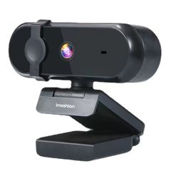 imoshion  Webcam 2K QHD - Convient pour ordinateurs de table et portables - Noir