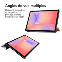 imoshion Coque tablette Design Trifold Samsung Galaxy Tab S9 11.0 pouces / Tab S10 FE / S9 FE 10.9 pouces - Flower Distance