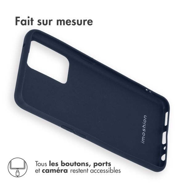 imoshion Coque Couleur Oppo Find X5 Lite 5G - Bleu foncé