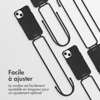 imoshion Coque de couleur avec cordon amovible Apple iPhone 13 - Noir