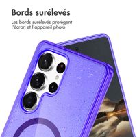 imoshion Coque Pailletée avec MagSafe Samsung Galaxy S24 Ultra - Paillettes Violet