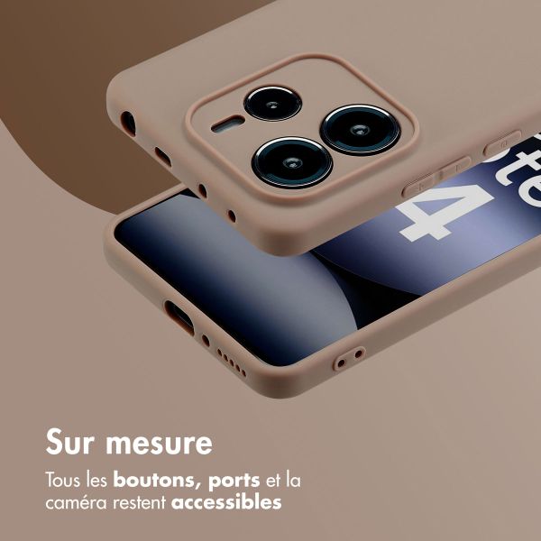 imoshion Coque Couleur Xiaomi Redmi Note 14 (5G) - Marron